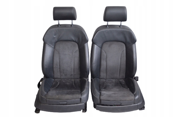 фото №8, Audi q7 4l сидіння шкіра алькантара чорна електрика