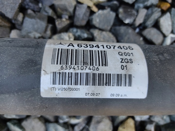 фото №7, Wał приводной приводной mercedes vito w639 2.2 cdi 4x4 a6394107406 длинный 2003-09