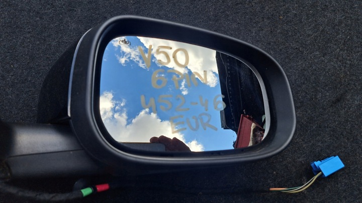 фото №7, Volov v50 s40 ii рестайлинг fl 06-09 зеркало правые цвет 452-46 европа 6 контактов