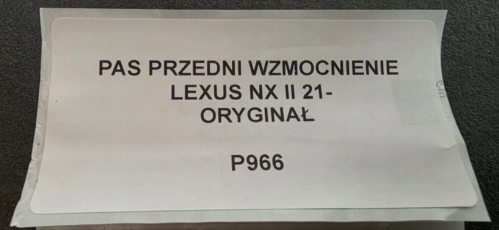 фото №6, Передняя панель верхний усилитель lexus nx ii 21- оригинал