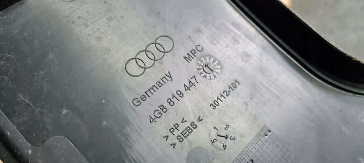 фото №14, A6 c7 4g панель под лобовым стеклом пластиковый 4g8819447 a7 4g s7