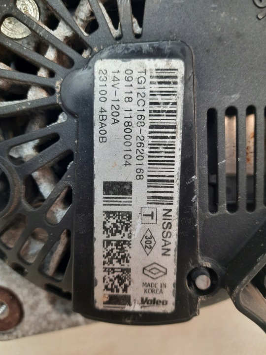 фото №8, Nissan rogue 14-20 генератор usa tg12c168-2620168