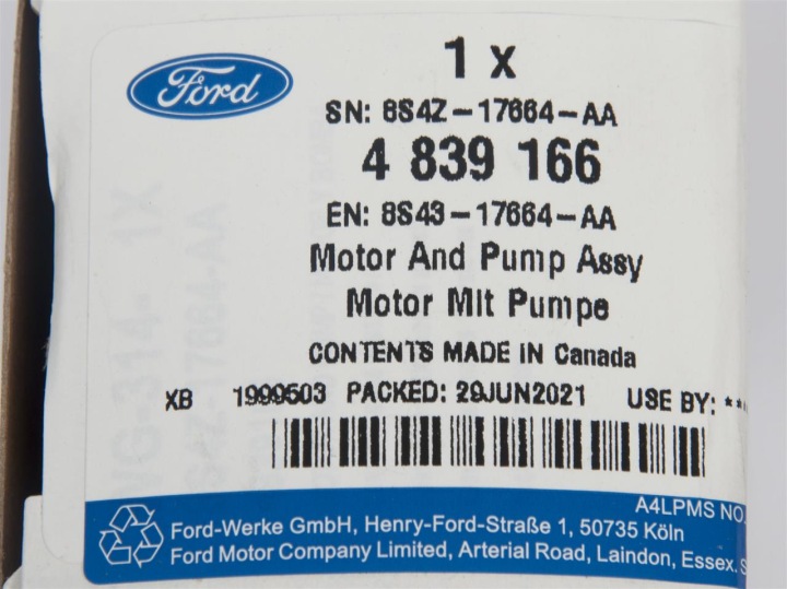 фото №12, Помпа бак омывателя ford mustang 2015-
