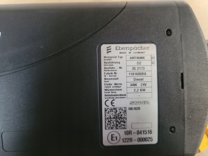 фото №3, Eberspacher обігрів стояночний d2 вебасто 1851020