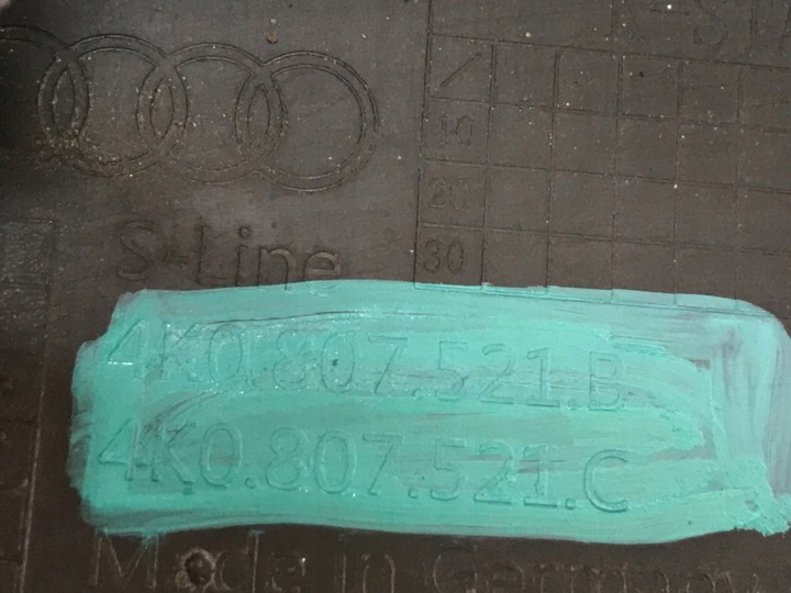 фото №10, Диффузор спойлер бампера зад audi a6 c8 4k0807521b