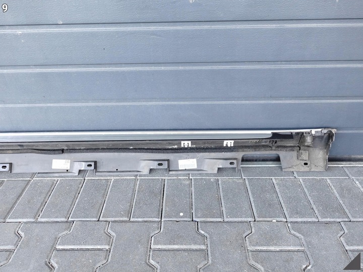 фото №10, Audi a8 4h0 4h4 d4 рестайлинг 09-17 порог накладка планка левая хром длинный x7u