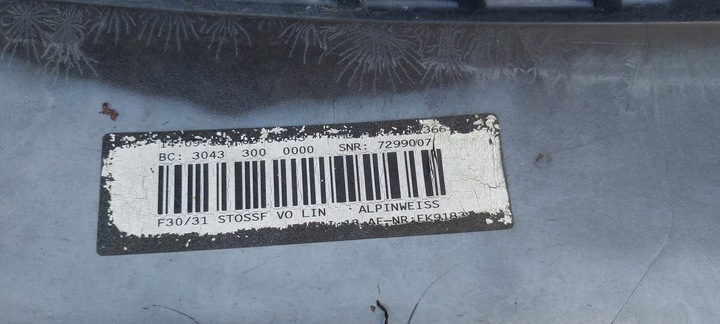 фото №10, Бампер перед переднє bmw 3 f30 f31 альпійський білий спойлер