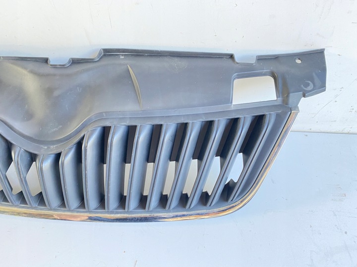 фото №3, Решітка решітка радіатора радіатор хром skoda roomster fabia 2 ii 5j0 рестайлінг fl 2009-