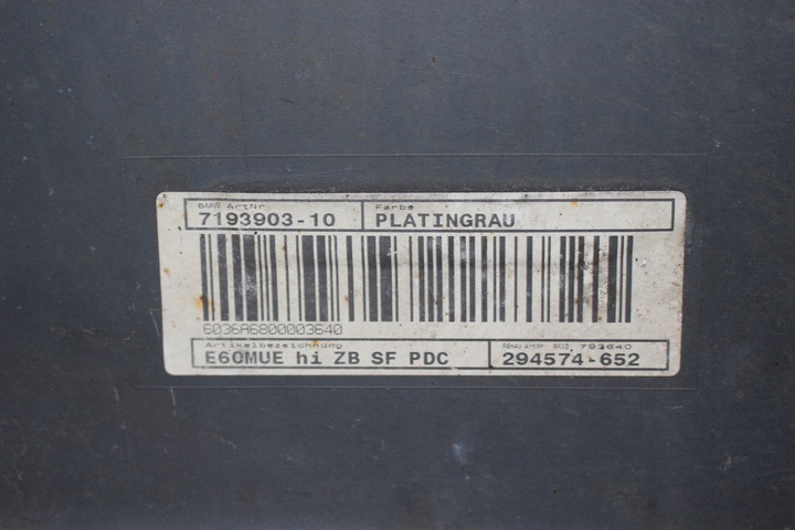 фото №16, Бампер зад задній bmw e60 lci a68 platingrau