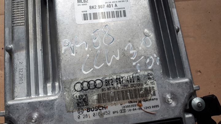 фото №8, A4 b8 комп'ютер двигуна 8k2907401a 3.0 tdi a5 8t