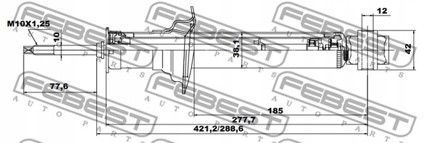 фото №3, Амортизатор febest 02658720r