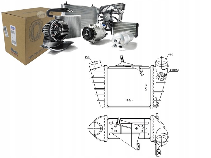 фото №1, Інтеркулер радіаторів повітря впускний seat cordoba ibiza iii