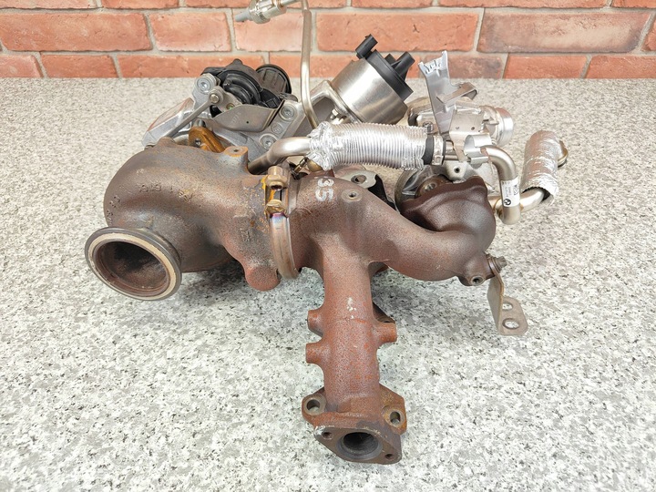 фото №9, Bmw u06 u10 u11 220d b47 турбонагнетатель би-турбо комплектная 9885974 9885976