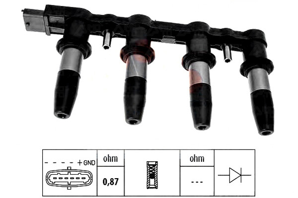 фото №2, Катушка зажигания alfa romeo fiat opel eps