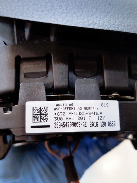 фото №8, Подушка водія skoda superb iii 3v0 3v0880201f комплектна