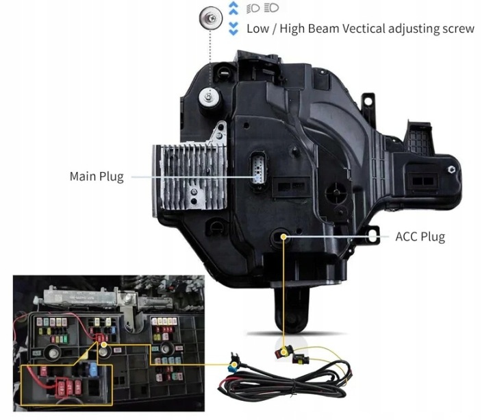 фото №10, Фары лампы kpl dayline полный led neon тюнинг ford bronco vi mk6 u725