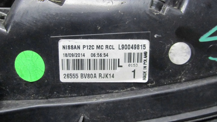 фото №6, Nissan juke f15 рестайлинг фара левая зад задняя 26555bv80a
