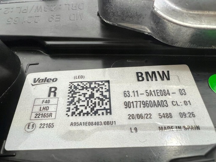 фото №15, Bmw f40 полный led адаптивный лампа левая правая