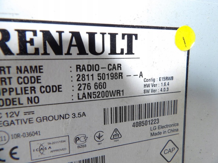 фото №5, Renault captur магнітола 281150198r
