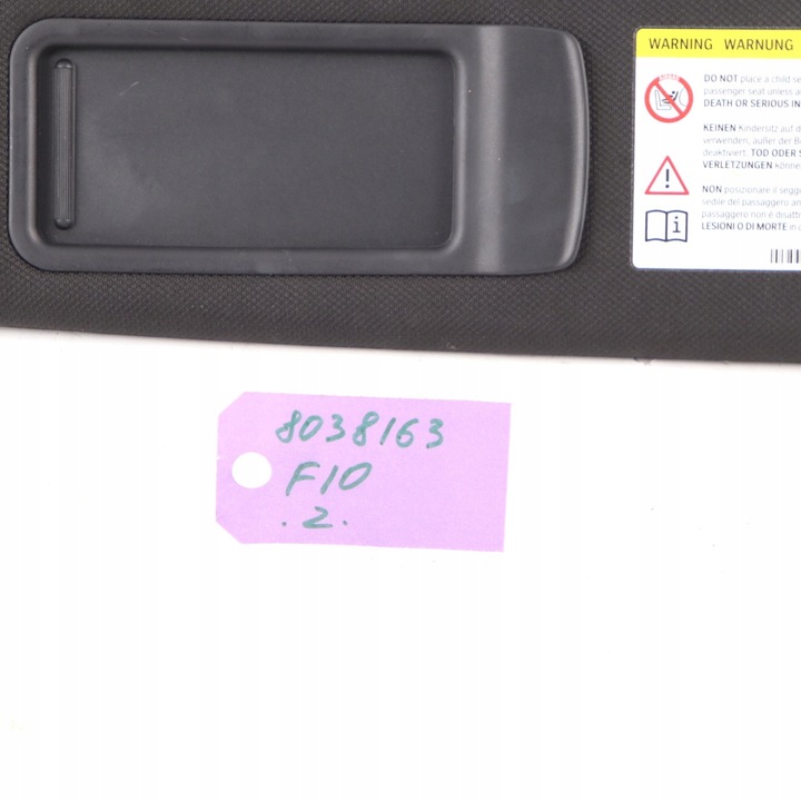 фото №12, Bmw f10 f11 козирок захист сонцезахисна антрацит лівий 8038163