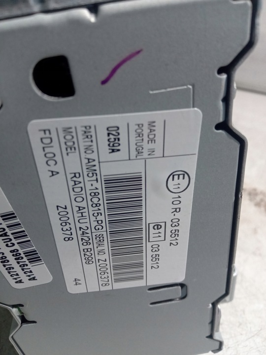 фото №3, Ford fiesta mk7 радио cd карман am5t-18c815-pg