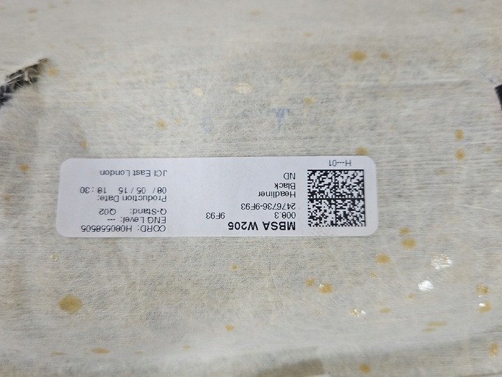 фото №9, Стеля mercedes c w205 sedan темне чорна європа