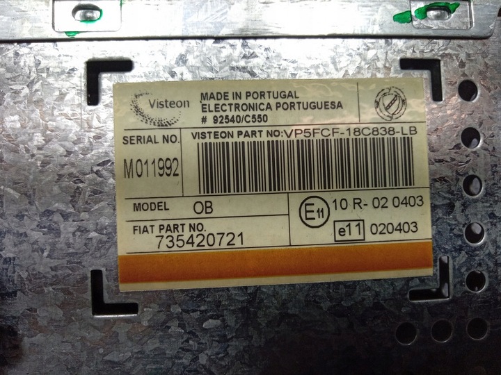 фото №6, Fiat stilo радіо cd заводські 735420721