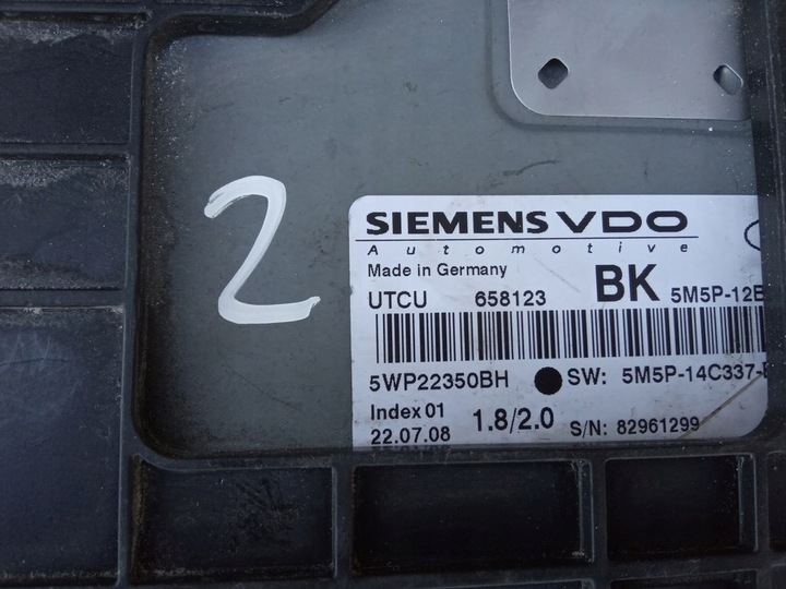 фото №5, Ford focus mk2 2.0 автомат. компьютер блок управления 5m5p