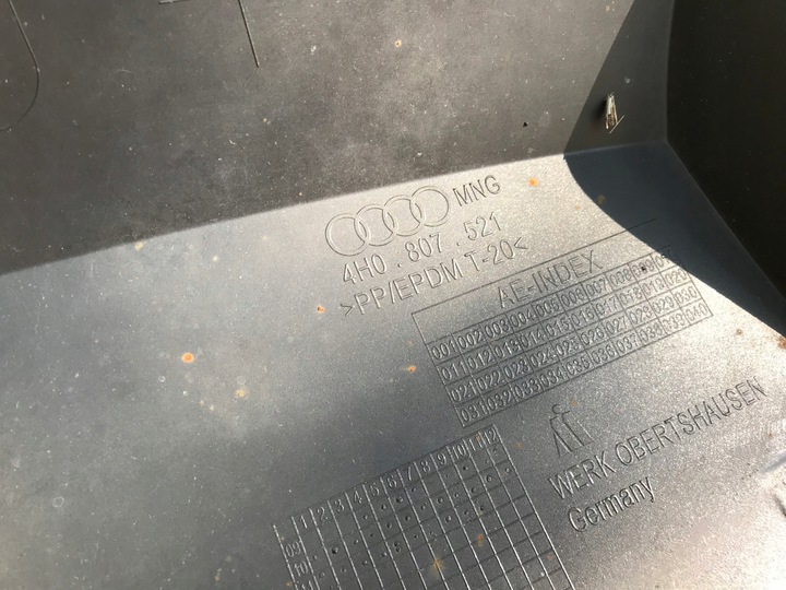 фото №9, Спойлер бампера зад планка хром audi a8 d4