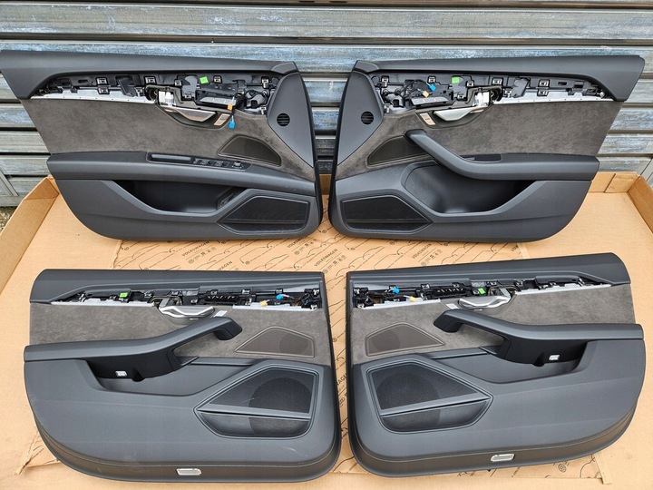 фото №15, Audi a8 d5 4n довгий сидіння диван підлокітники оббивка обшивки шкіра захист колонки