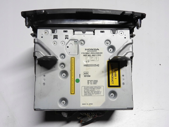 фото №5, Honda cr-v iii 06-11 2.2 радио навигация 39541-swa-e020-m1