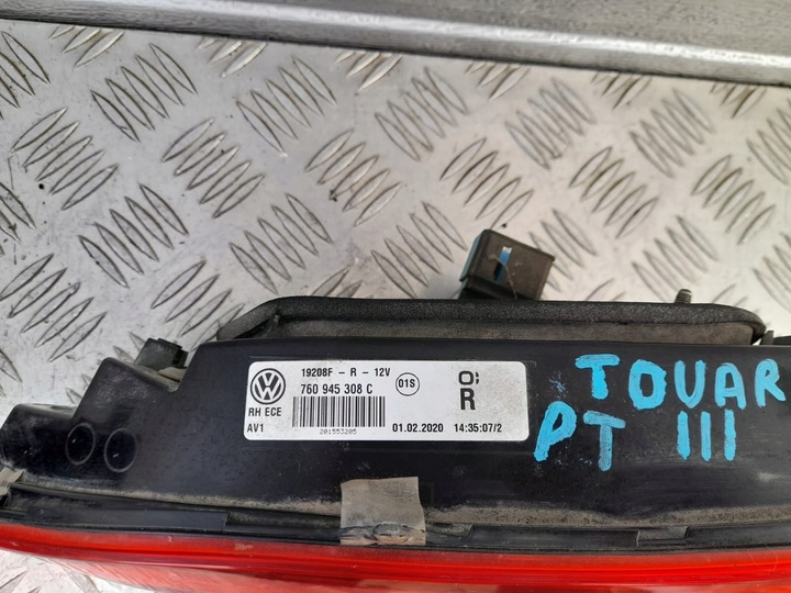 фото №13, Volkswagen touareg iii лампа зад левая правая 760945307b 760945308c