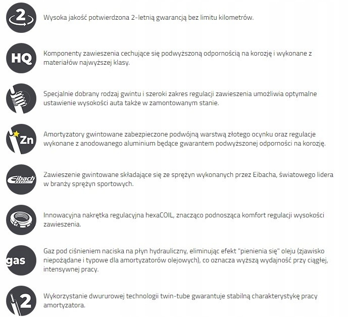 фото №2, Різьба підвішування gwintowane mts eibach audi a6 c6