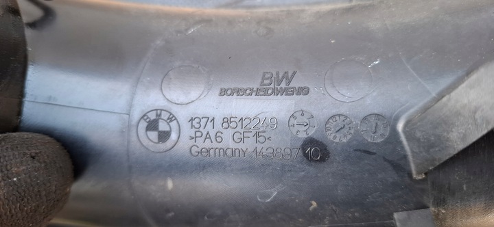 фото №8, Bmw x3 f25 x4 f26 труба впуск воздуховод воздуха резонатор 8512249 7812946
