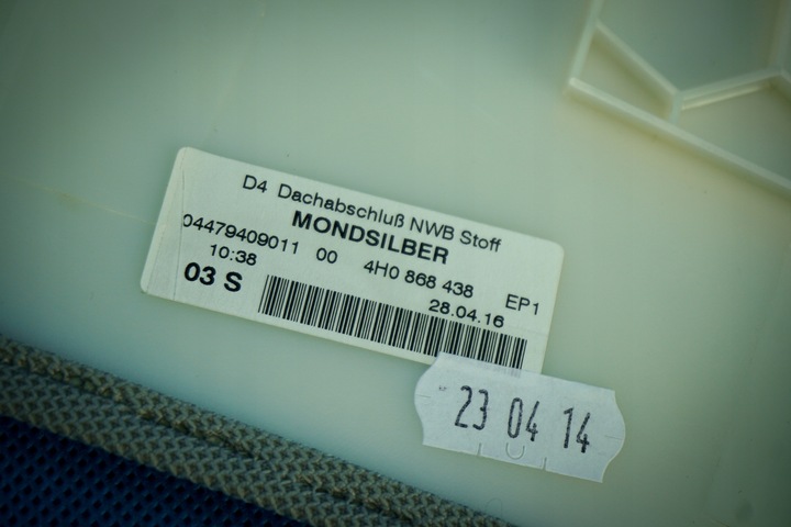 фото №8, Завершення стеля audi a8 s8 4h0868438 ep1