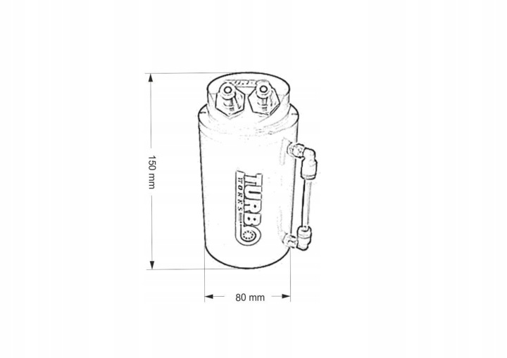 фото №11, Oil catch tank turboworks 10mm red тюнінг sport