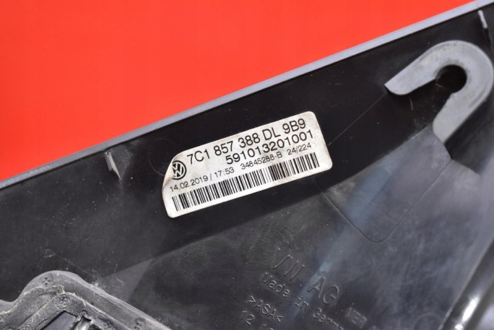 фото №8, Дзеркало праве чорні eu 7c1857388 vw crafter e-crafter 2 ii 18-24 6 pin