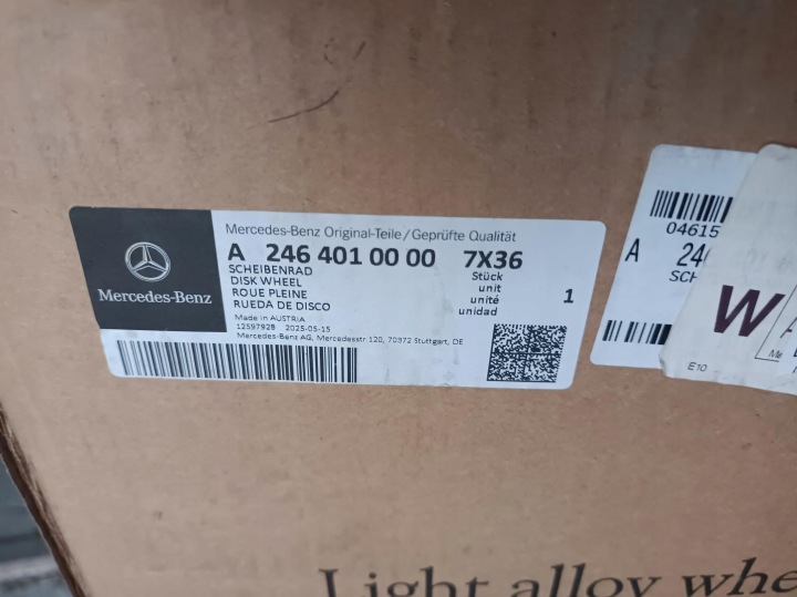 фото №13, Mercedes b-klasa w246 диск 16 оригинал