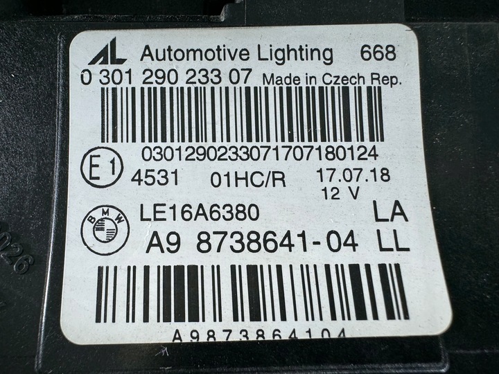 фото №12, Bmw 2 f45 f46 lci рестайлінг повний led лампа ліва перед фара eur