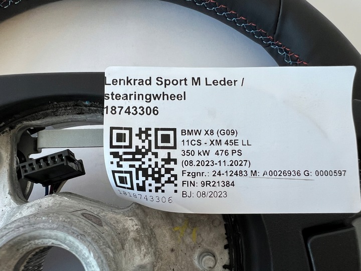 фото №10, Bmw xm x8 g09 x5m x6m m8 x5 g05 кермо карбон m-power керування нова
