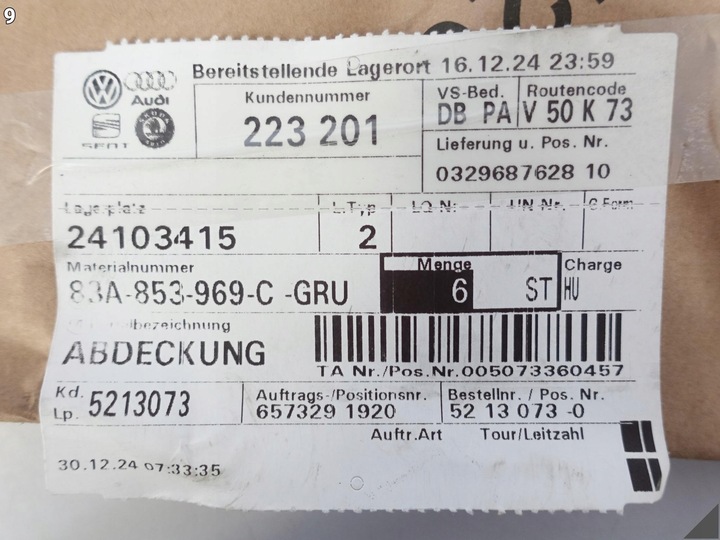 фото №10, Audi q3 ii f3 83a s-line 18- нижня планка накладка na двері ліва зад