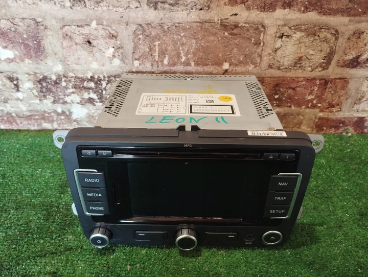 фото №1, Радіо cd панель екран 5p0035191c seat leon ii