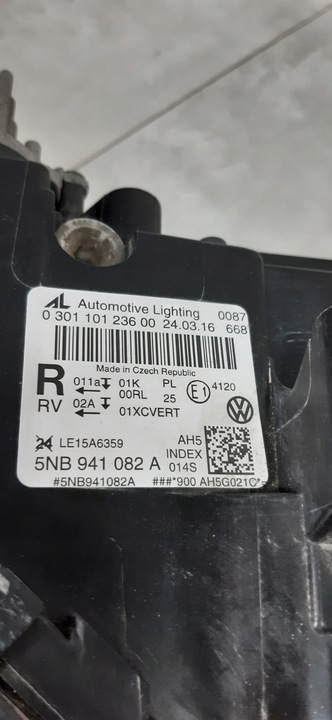 фото №11, Vw tiguan 2 ii лампа праві перед повний led права передня 5nb941082a