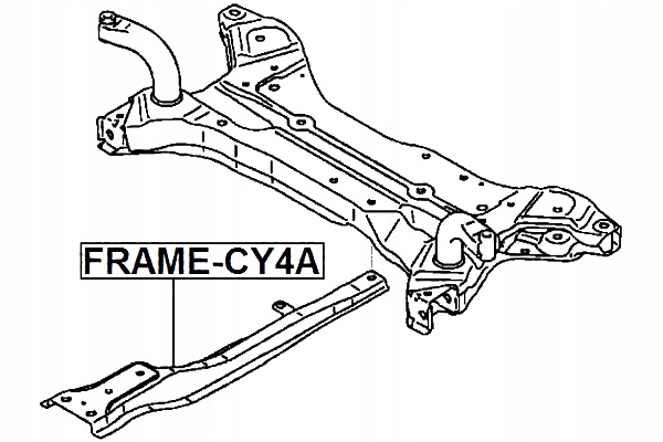 фото №9, Febest frame-cy4a рама передней подвески