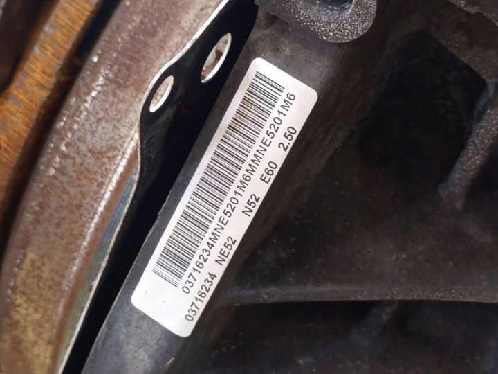 фото №9, Двигун комплектний n52b25af bmw 5 e60 e61 525i n52b25