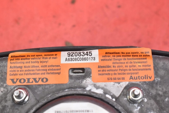 фото №7, Подушка подушка безопасности водителя 9208345 volvo s60 1 i 00-04