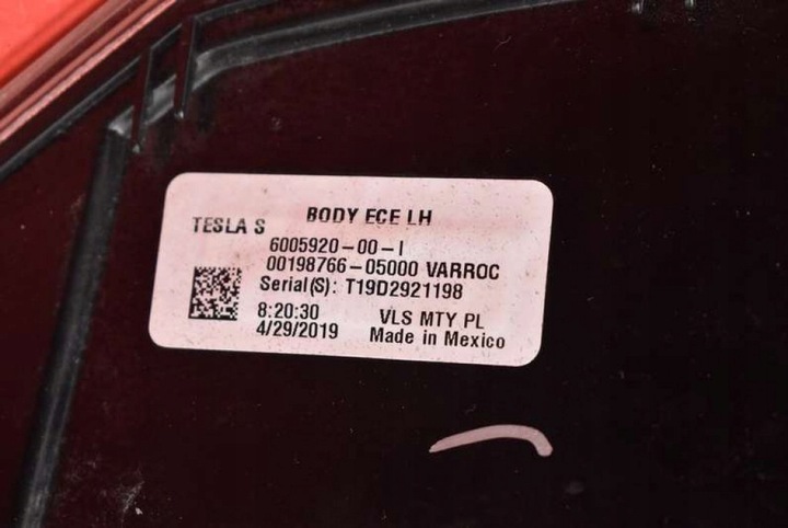 фото №8, Лампа ліва зад задня 6005920-00-i 1061929-00-c tesla модель s рестайлінг 16-21