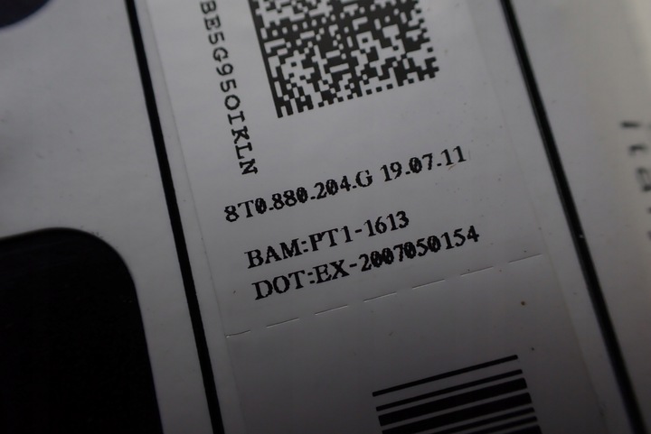 фото №8, Подушка подушка безпеки пасажира audi a5 8t 8t0880204g