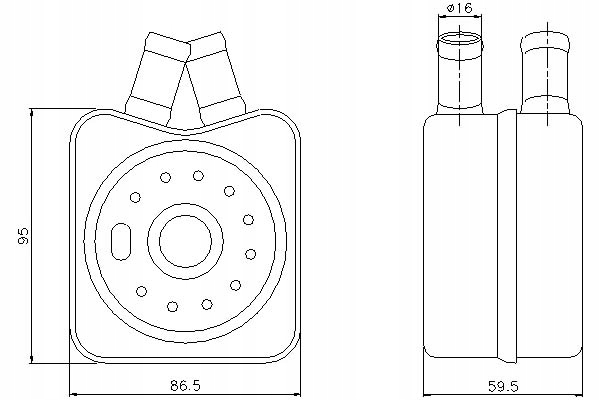 фото №14, Радіаторів масла nissens 90608 028117021l