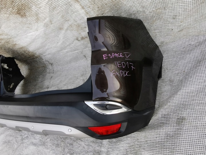 фото №9, Renault espace v 5 14-23 бампер задній зад 6xpdc комплектний коричневий ted17